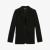 THE KOOPLES Straight-fit Stretch-crepe Blazer -Whistlkes Style R04135867 BLA01 M