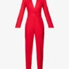 Alexander McQueen Single-breasted Cut-out Wool Jumpsuit