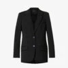 Joseph Jackie Single-breasted Stretch-wool Blazer -Whistlkes Style R04140080 BLACK M