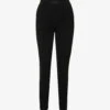 ESSENTIALS Sport Straight-leg High-rise Knitted Leggings -Whistlkes Style R04142432 JETBLACK M