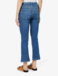 FRAME Le Crop Mini Boot Bootcut Mid-rise Stretch-denim Jeans -Whistlkes Style R04146391 SAMSON ALT03