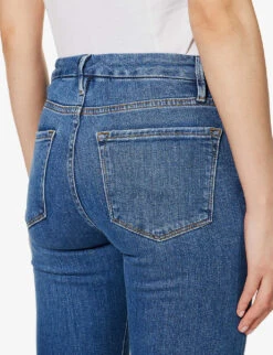 FRAME Le Crop Mini Boot Bootcut Mid-rise Stretch-denim Jeans -Whistlkes Style R04146391 SAMSON ALT05