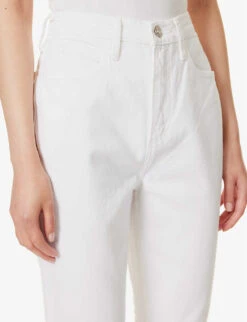 FRAME Le High ‘N’ Tight Wide-leg High-rise Jeans -Whistlkes Style R04146397 RUMPLEDBLANC ALT04