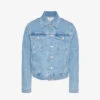 FRAME Faded Wash Contrast-stitch Recycled Denim-blend Jacket -Whistlkes Style R04146413 DANBURYGRIND M
