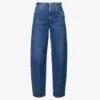 The Idris Brand-patch Wide-leg High-rise Jeans