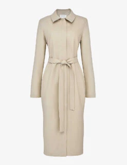 Ariel Zip-through Vegan-leather Trench Coat