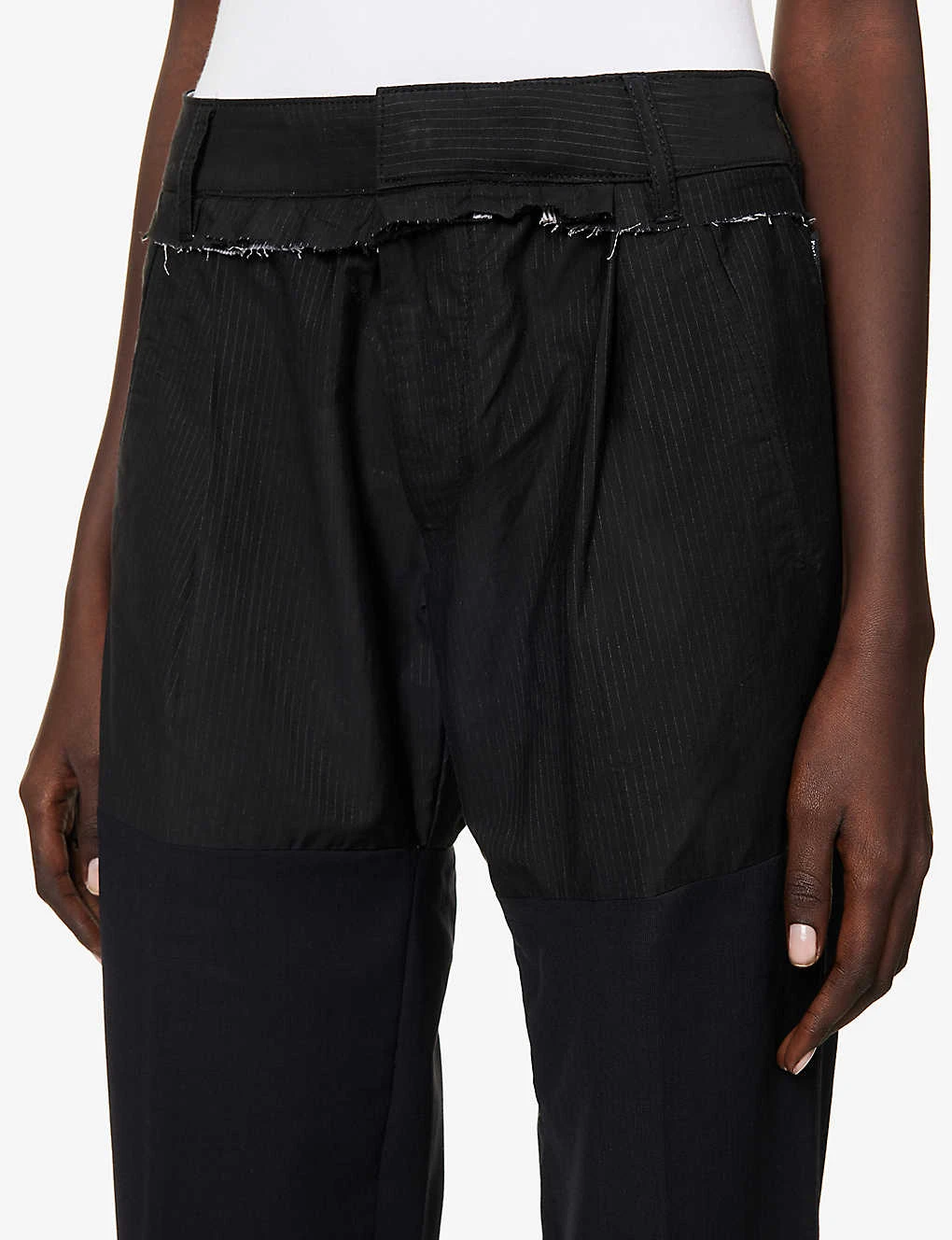 Deconstructed Straight-leg Mid-rise Upcycled Trousers 7 Deconstructed Straight-leg Mid-rise Upcycled Trousers - Image 5