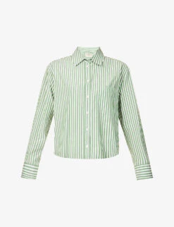 Whistlkes Style 13 Weekend Max Mara Perak Striped Cotton Shirt