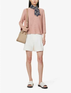Weekend Max Mara Addotto Relaxed-fit Cotton Jumper -Whistlkes Style R04151200 PEACH ALT01