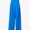 Weekend Max Mara Quenty Wide-leg High-rise Stretch-cotton Trousers