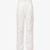 ME AND EM Regular-fit Straight-leg Denim Combat Trousers -Whistlkes Style R04151476 OFFWHITE M