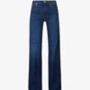 7 For All Mankind Modern Dojo Flared High-rise Stretch-denim Jeans -Whistlkes Style R04152108 SLIMILLUSIONLITTLESTR M