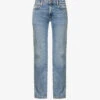 7 For All Mankind Ellie Straight-leg Mid-rise Stretch-denim Jeans -Whistlkes Style R04152115 LUXEVINTAGESELFMADE M