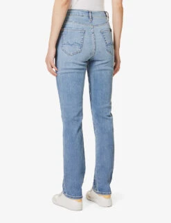 7 For All Mankind Easy Slim Skinny High-rise Stretch-denim Jeans -Whistlkes Style R04152124 TRIBECALIGHT ALT03