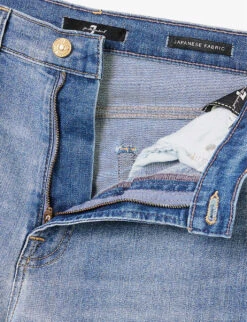 7 For All Mankind Easy Slim Skinny High-rise Stretch-denim Jeans -Whistlkes Style R04152124 TRIBECALIGHT ALT06