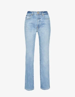 Whistlkes Style 25 7 For All Mankind Easy Slim Skinny High-rise Stretch-denim Jeans