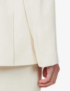 THEORY Admiral V-neck Woven Blazer -Whistlkes Style R04152407 RICE ALT05