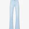 Paige Leenah Flared Mid-rise Denim-blend Jeans