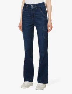 Paige Dion Straight-leg Mid-rise Stretch-denim Jeans -Whistlkes Style R04153164 GRACIELOU ALT02