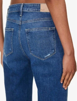 Paige Leenah Flared Wide-leg High-rise Stretch-denim Jeans -Whistlkes Style R04153202 WHATEVERDISTRESSED ALT05