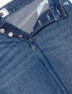 Paige Leenah Flared Wide-leg High-rise Stretch-denim Jeans -Whistlkes Style R04153202 WHATEVERDISTRESSED ALT06