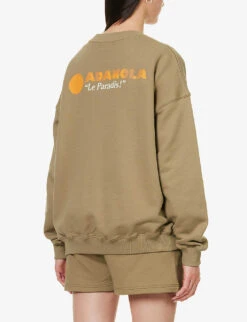 Resort Logo-print Cotton-jersey Sweatshirt 10 Resort Logo-print Cotton-jersey Sweatshirt -Whistlkes Style R04153623 DEEPSAND ALT03