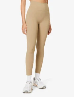 Ultimate High-rise Stretch-woven Leggings -Whistlkes Style R04153642 DEEPSAND ALT02