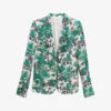 Ikks Botanical-print Woven Jacket -Whistlkes Style R04156304 LIGHTGREEN M