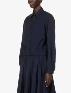 Bottega Veneta Sartorial Double-breasted Wool Blazer -Whistlkes Style R04159953 NAVY ALT02