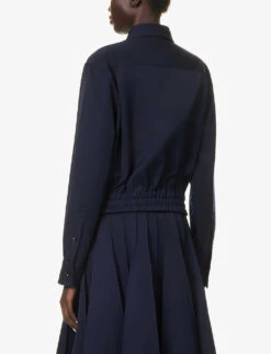 Bottega Veneta Sartorial Double-breasted Wool Blazer -Whistlkes Style R04159953 NAVY ALT03