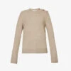 Bottega Veneta Knot-button Round-neck Cashmere-blend Knitted Jumper