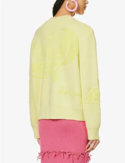 The Still Life Embroidered Cotton-blend Knitted Jumper -Whistlkes Style R04161063 LIMONCELLO ALT03