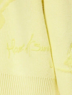 The Still Life Embroidered Cotton-blend Knitted Jumper -Whistlkes Style R04161063 LIMONCELLO ALT05