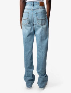 Zadig & Voltaire Evy Flared-leg Mid-rise Denim Jeans -Whistlkes Style R04161337 LIGHTBLUE ALT03