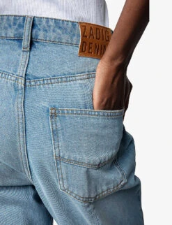 Zadig & Voltaire Evy Flared-leg Mid-rise Denim Jeans -Whistlkes Style R04161337 LIGHTBLUE ALT04