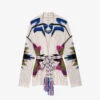 Zadig & Voltaire Aspen Motif-embroidered Cashmere And Wool Cardigan -Whistlkes Style R04161339 MASTIC M