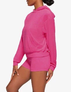 Terry Lounge Regular-fit Cotton-blend Hoody -Whistlkes Style R04164398 WATERMELON ALT02