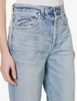 CITIZENS OF HUMANITY Devi Straight-leg Mid-rise Jeans -Whistlkes Style R04164579 WEATHERLY ALT04