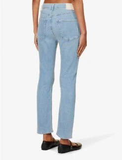 CITIZENS OF HUMANITY Jolene Whiskered High-rise Slim-leg Stretch-denim Jeans -Whistlkes Style R04164580 PIXIE ALT03