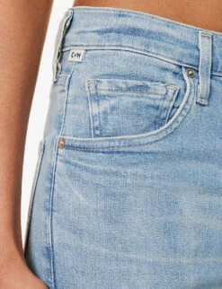 CITIZENS OF HUMANITY Jolene Whiskered High-rise Slim-leg Stretch-denim Jeans -Whistlkes Style R04164580 PIXIE ALT05