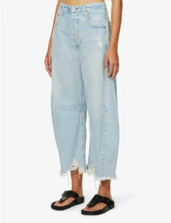 CITIZENS OF HUMANITY Horseshoe Wide-leg Mid-rise Denim Jeans -Whistlkes Style R04164587 SAVAHN ALT02