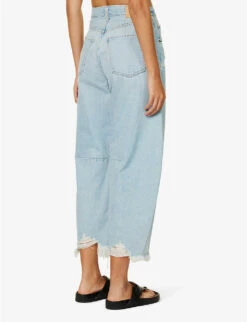 CITIZENS OF HUMANITY Horseshoe Wide-leg Mid-rise Denim Jeans -Whistlkes Style R04164587 SAVAHN ALT03