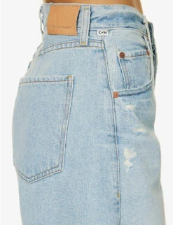 CITIZENS OF HUMANITY Horseshoe Wide-leg Mid-rise Denim Jeans -Whistlkes Style R04164587 SAVAHN ALT04