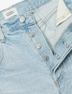 CITIZENS OF HUMANITY Horseshoe Wide-leg Mid-rise Denim Jeans -Whistlkes Style R04164587 SAVAHN ALT05