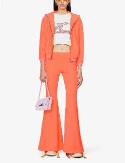 ERL Terry Toweling-texture Cotton-blend Hoody -Whistlkes Style R04165358 ORANGE ALT01