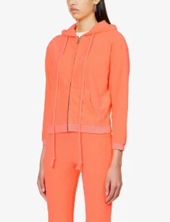 ERL Terry Toweling-texture Cotton-blend Hoody -Whistlkes Style R04165358 ORANGE ALT02