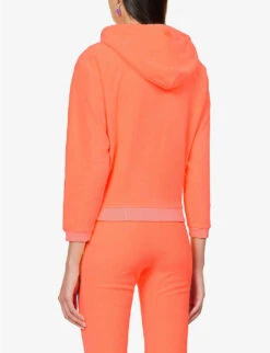 ERL Terry Toweling-texture Cotton-blend Hoody -Whistlkes Style R04165358 ORANGE ALT03