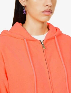ERL Terry Toweling-texture Cotton-blend Hoody -Whistlkes Style R04165358 ORANGE ALT04