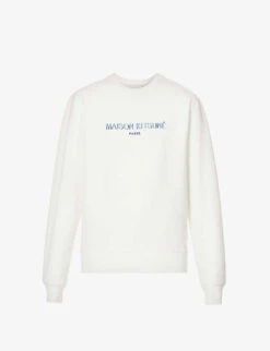 Whistlkes Style 5 Brand-embroidered Ribbed-trim Cotton-blend Sweatshirt