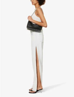 GOOD AMERICAN Good Boy Side-split Relaxed-fit Denim-blend Jeans -Whistlkes Style R04166599 INDIGO497 ALT02